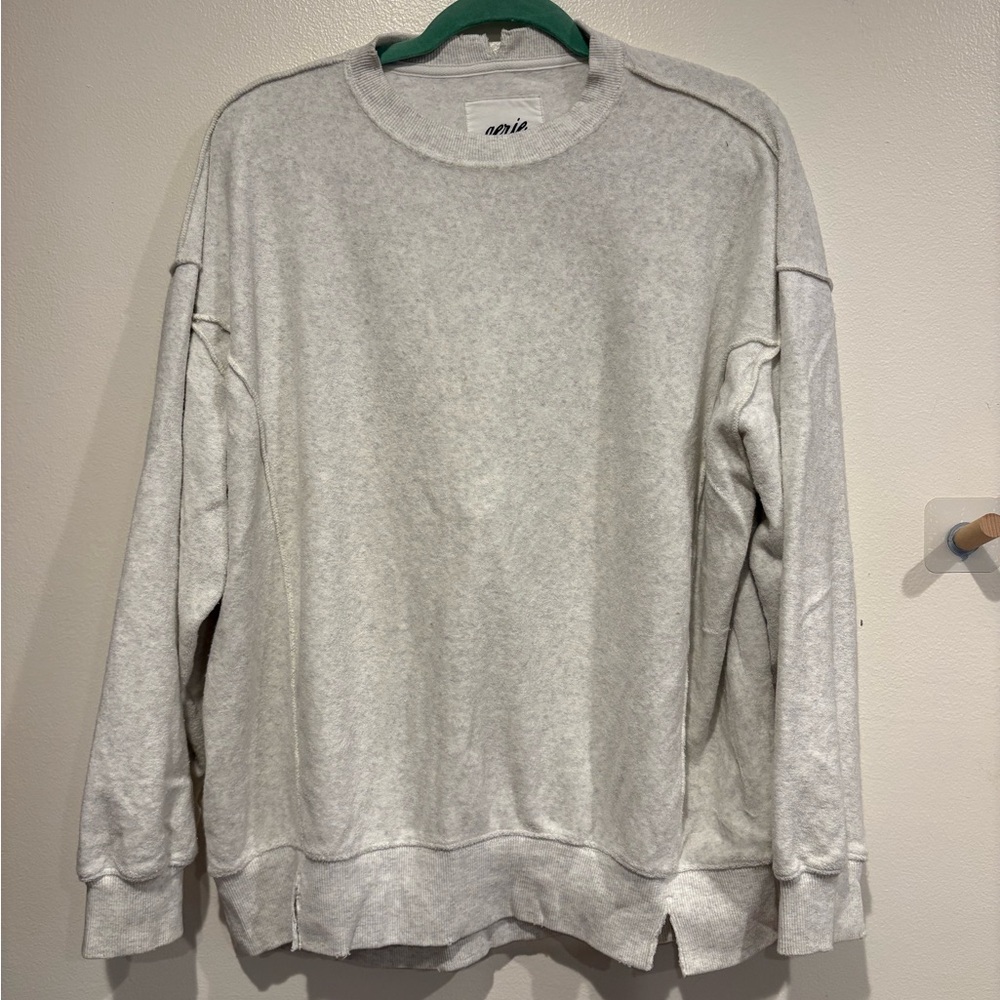Aerie Gray Crewneck (Towel Material)